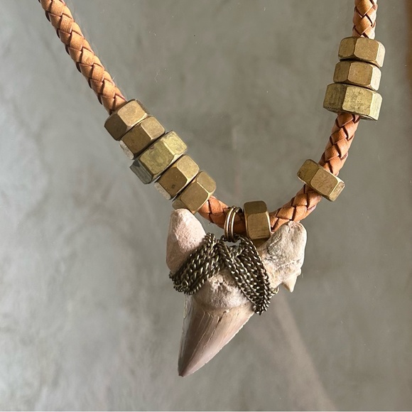Shark tooth Necklace, one of a kind, handmade, local artist - Picture 2 of 2